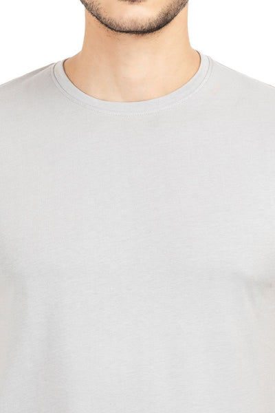 100% Organic Cotton Round Neck T-shirt (Ethereal Grey)