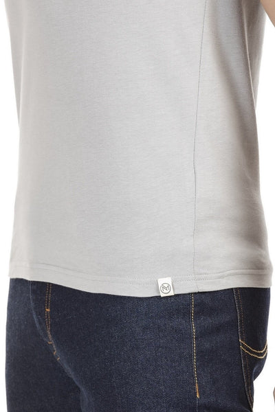 100% Organic Cotton Round Neck T-shirt (Ethereal Grey)