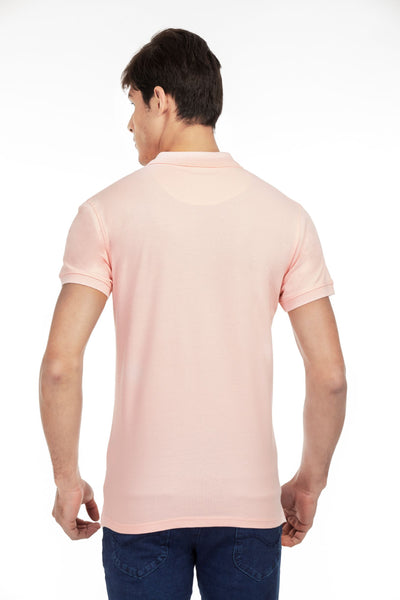 100% Organic Cotton Polo Neck T-shirt (Alpas Pink)