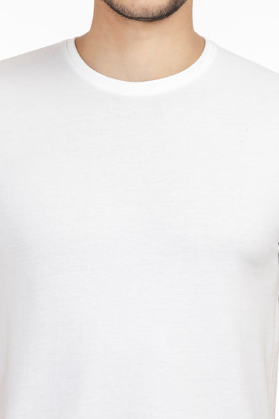 100% Organic Cotton Round Neck T-shirt (Lagom White)