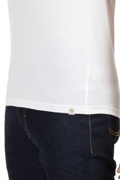 100% Organic Cotton Round Neck T-shirt (Lagom White)