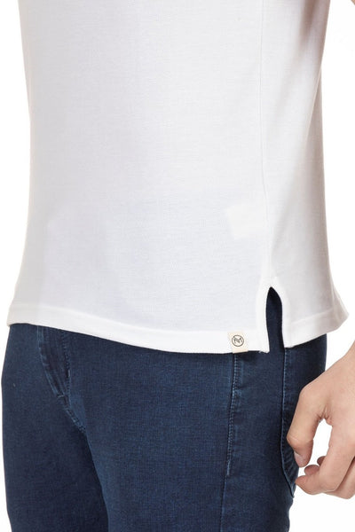 100% Organic Cotton Polo Neck T-shirt (Kalon White)