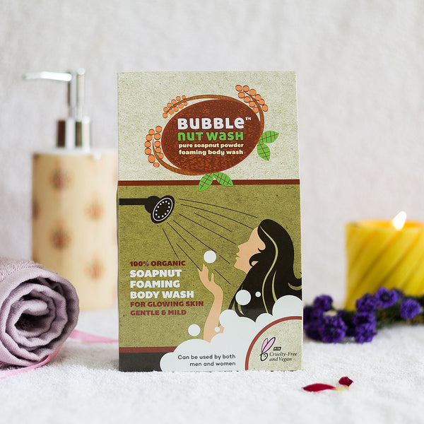 Natural Foaming Body Wash Powder, Pack of 2 (100g each)