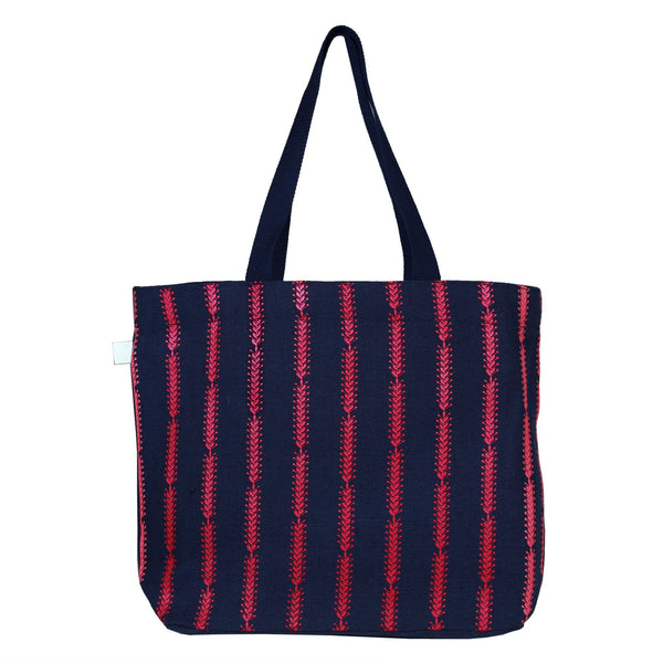 Reusable Juton Large Zipper Tote Bag -Black