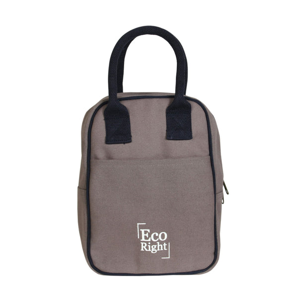 Reusable Eco-friendly Canvas Lunch Tote Bag - Grey