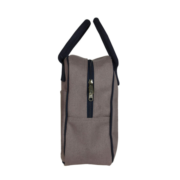 Reusable Eco-friendly Canvas Lunch Tote Bag - Grey