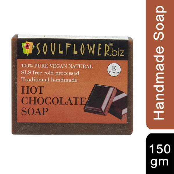 Soulflower Handmade Soap, Chocolate, 150g