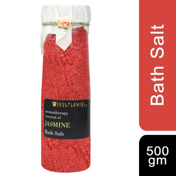 Soulflower Jasmine Bath Salt, 500g