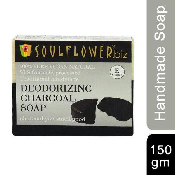 Soulflower Handmade Soap, Charcoal, 150g