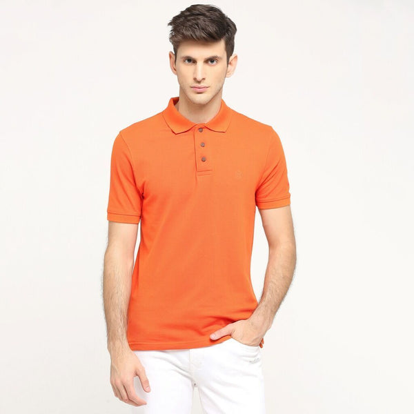 100% Organic Cotton Polo Neck T-Shirts - Summer Bliss Value Pack of 3 in Maroon, Purple and Orange