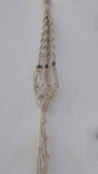 Spiral Jute Macrame Plant Holder Handmade By Women Artisans