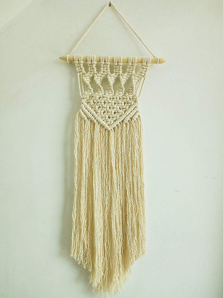 Macrame Wall Hanging with Fringes Handmade by Women Artisans