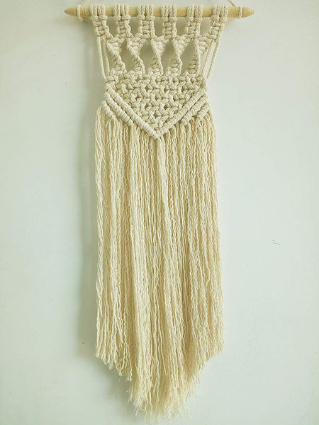 Macrame Wall Hanging with Fringes Handmade by Women Artisans