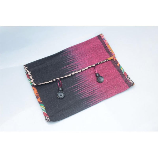 Laptop Sleeve Made with Hibiscus Fibre - Maroon (38.1cm)