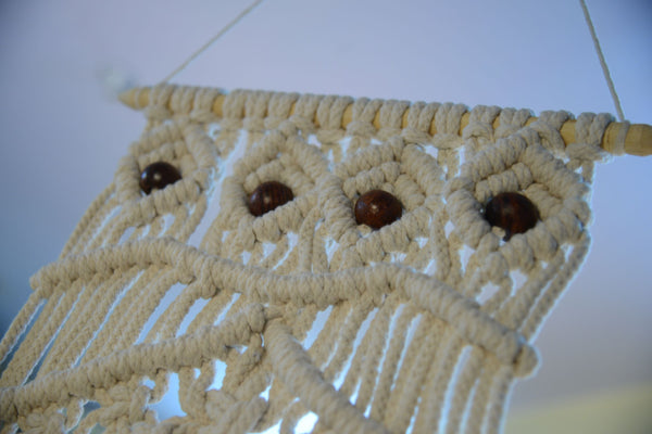 Diamond Macrame Wall Hanging Handmade by Women Artisans