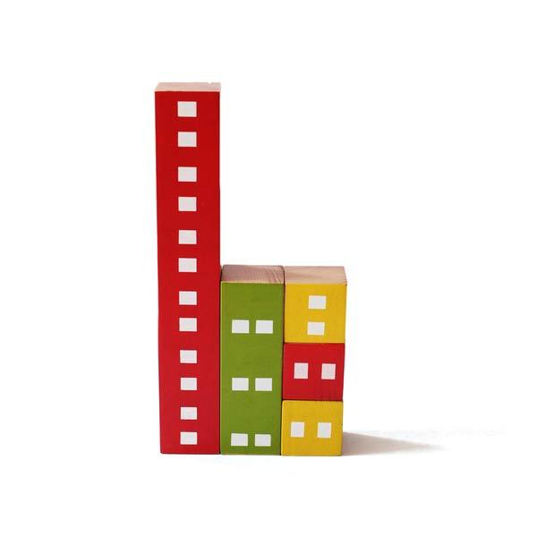 Wooden Fraction Building & Stacking Blocks - 100% Safe, Natural & Eco-friendly