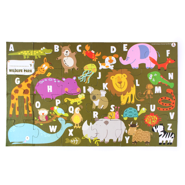 Animal Alpha Puzzle - 100% Safe, Natural & Eco-Friendly