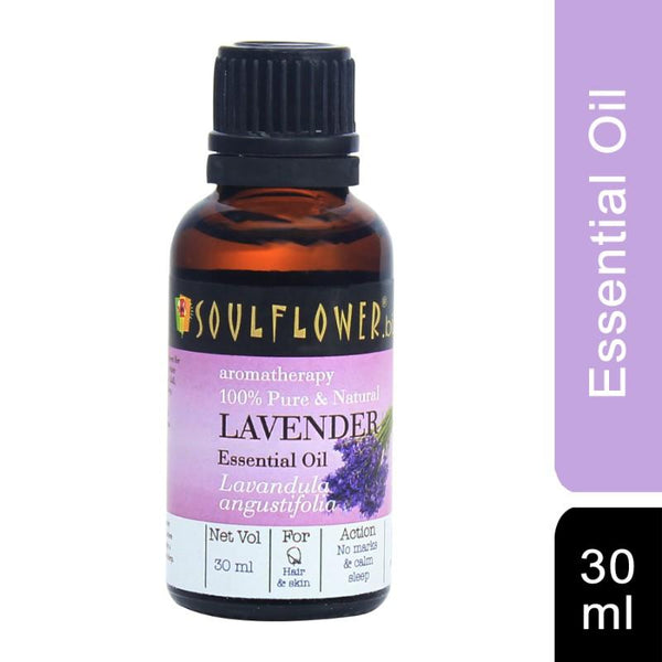 Soulflower Lavender Essential Oil for Hair and Skin, 30ml