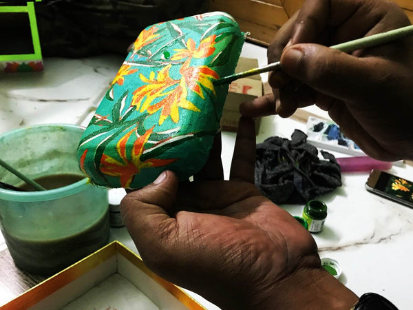 Butterfly Fly Away Earrings Hand Painted by Women Artisans