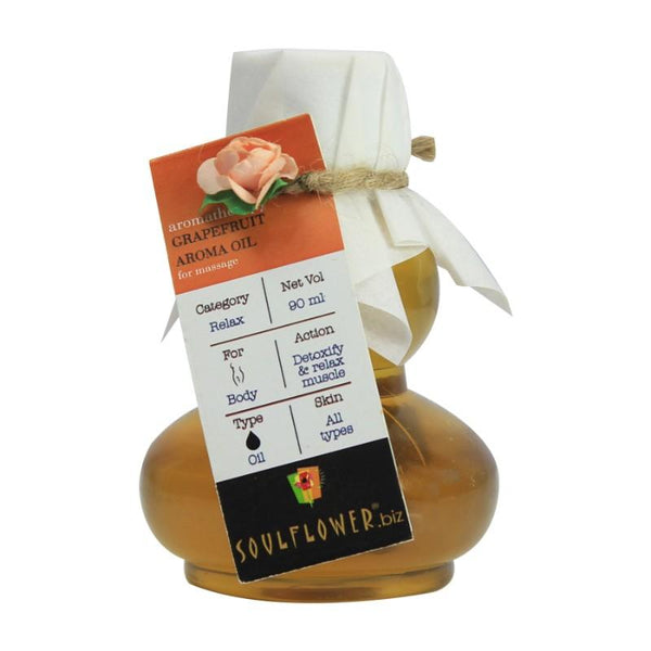 Soulflower Grapefruit Anti Cellulite Aroma Massage Oil, 90ml