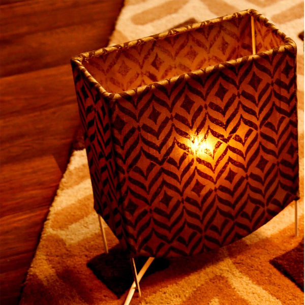 Rustic Hues Table Lamp - 02 created by traditional artisan communities
