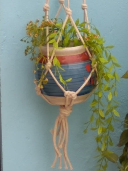 Knotted - Macrame Plant Holder Handmade by Women Artisans