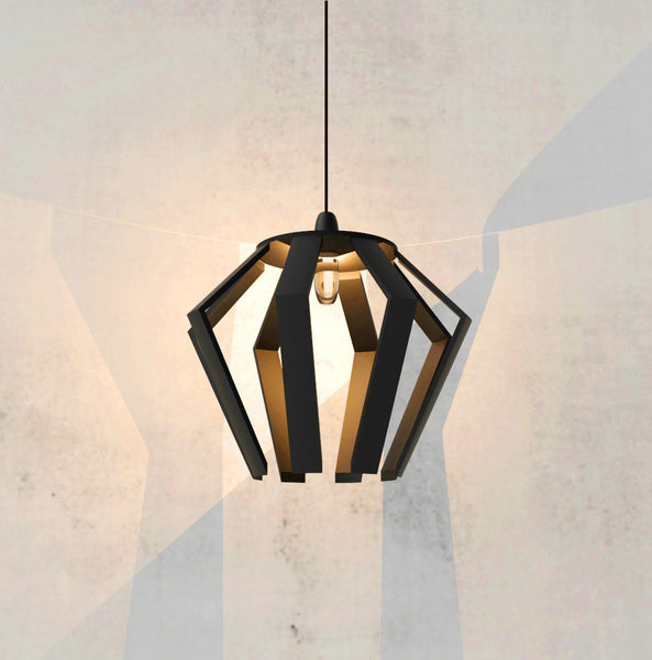 Black Glam Pendant Lamp - 60 created by traditional artisan communities