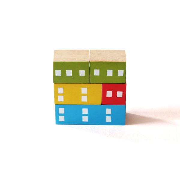 Wooden Fraction Building & Stacking Blocks - 100% Safe, Natural & Eco-friendly