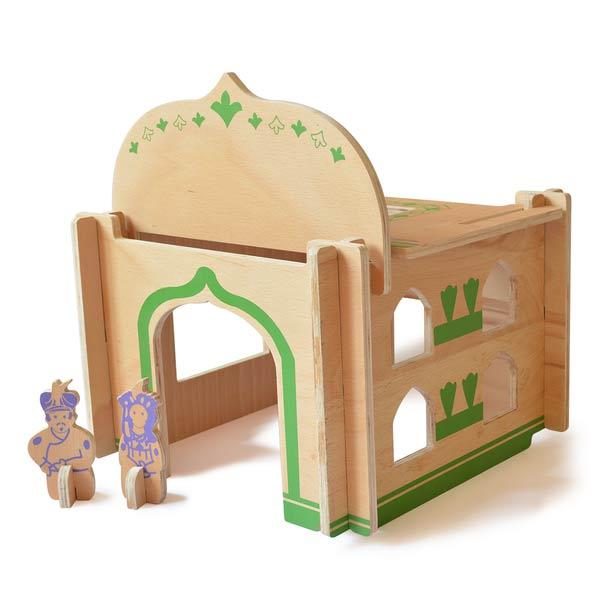DIY Wooden Build-A-House Dollhouse Toy Set (Persian)