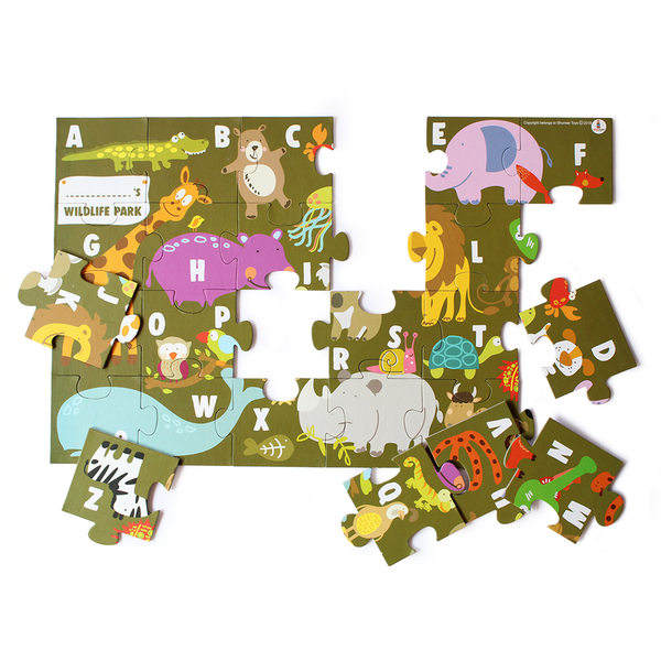 Animal Alpha Puzzle - 100% Safe, Natural & Eco-Friendly
