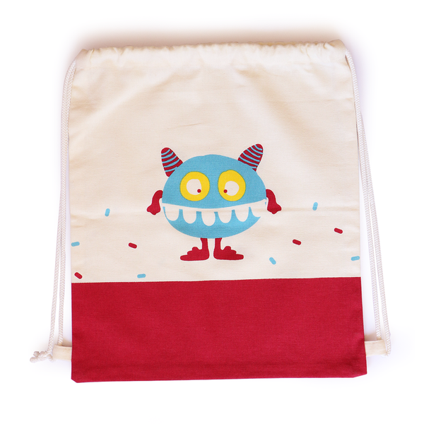 Treasure Trove Canvas Drawstring Toy Bag for Toddlers (Squasher)