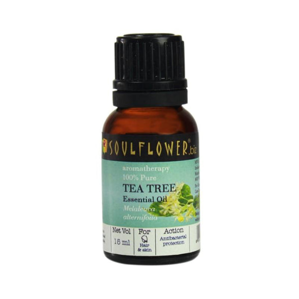 Soulflower Essential Oil Tea Tree Nett Vol, 15ml