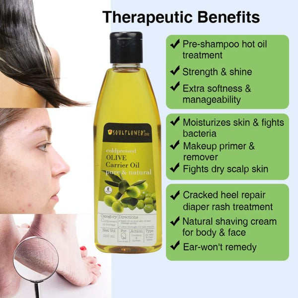 Soulflower Olive Oil for Skin, 225ml