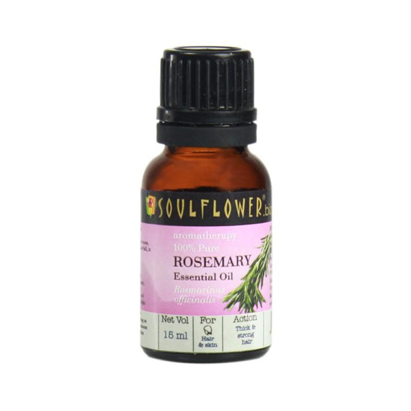 Soulflower Rosemary Oil for Hair and Skin, 15ml