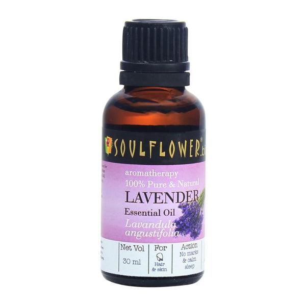 Soulflower Lavender Essential Oil for Hair and Skin, 30ml