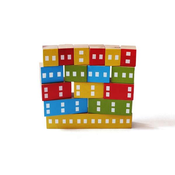 Wooden Fraction Building & Stacking Blocks - 100% Safe, Natural & Eco-friendly