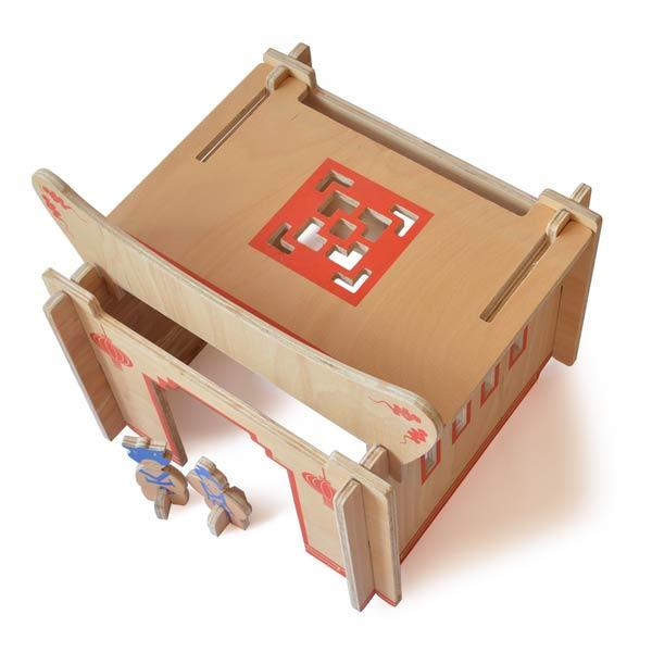 DIY Wooden Build-A-House Dollhouse Toy Set (Mandarin)