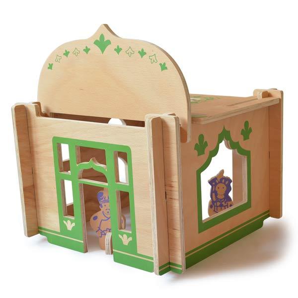DIY Wooden Build-A-House Dollhouse Toy Set (Persian)