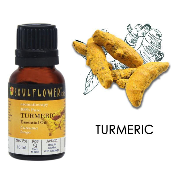 Soulflower Turmeric Essential Oil, 15ml