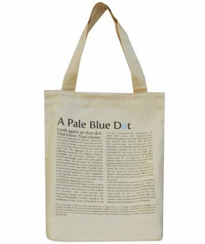 Eco-friendly Tote Bag - Pale Blue Dot (Cream)