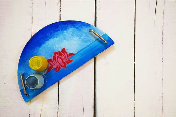 Kamal Tray Hand Painted by Women Artisans