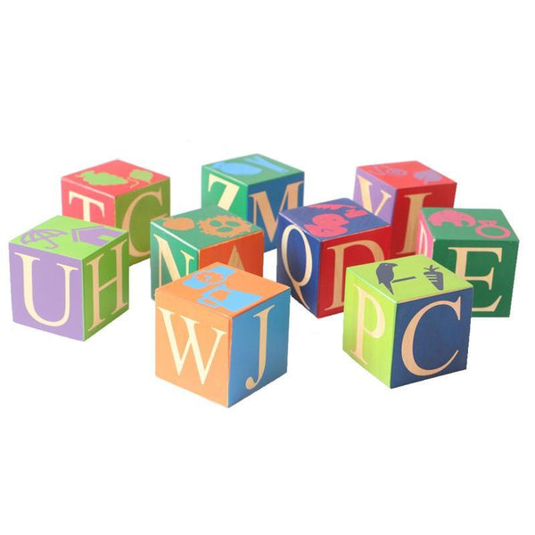Wooden Alphabet Blocks - 100% Safe, Natural & Eco-friendly
