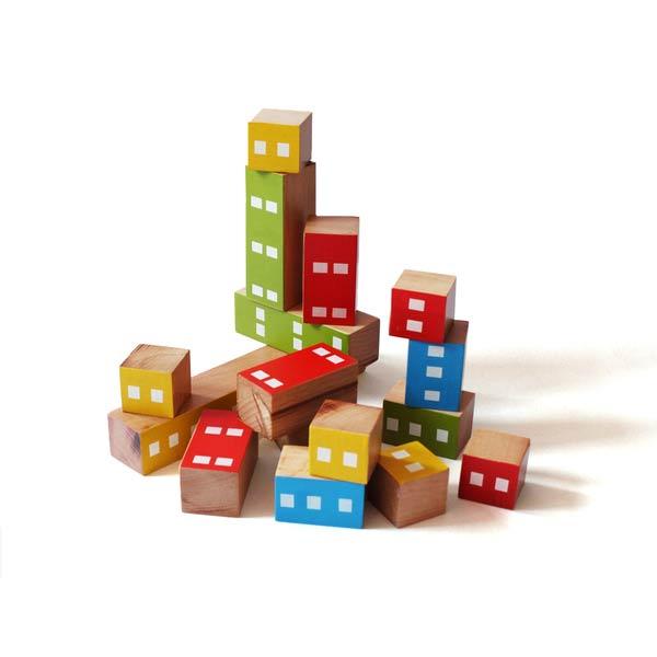Wooden Fraction Building & Stacking Blocks - 100% Safe, Natural & Eco-friendly