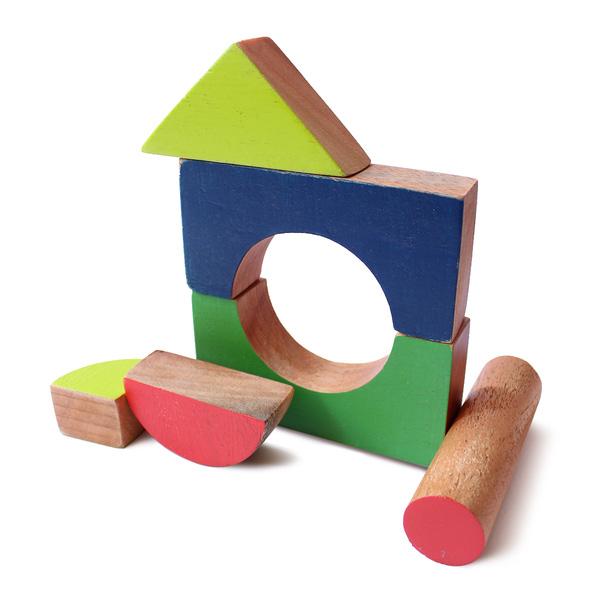 Wooden Chalk-O-Block Toys Set - 100% Safe, Natural & Eco-friendly