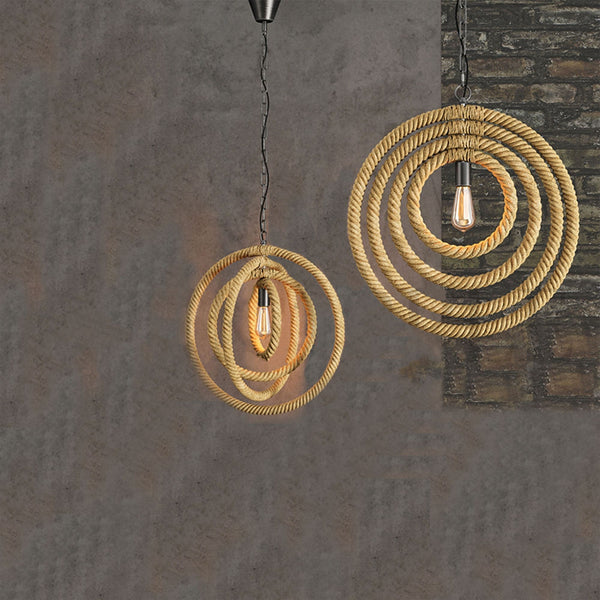 Rustic Hues Pendant Lamp - 146 created by traditional artisan communities