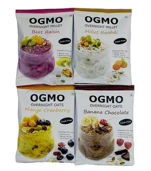 4 Pack Combo Overnight Millet & Oats Breakfast Mix