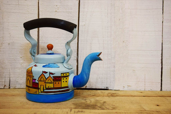 Apna Ghar Ghat Kettle Hand Painted by Women Artisans