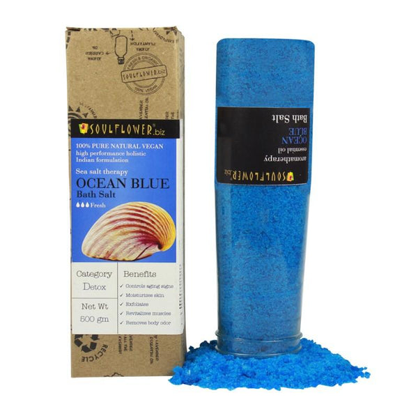 Soulflower Ocean Blue Bath Salt, 500g