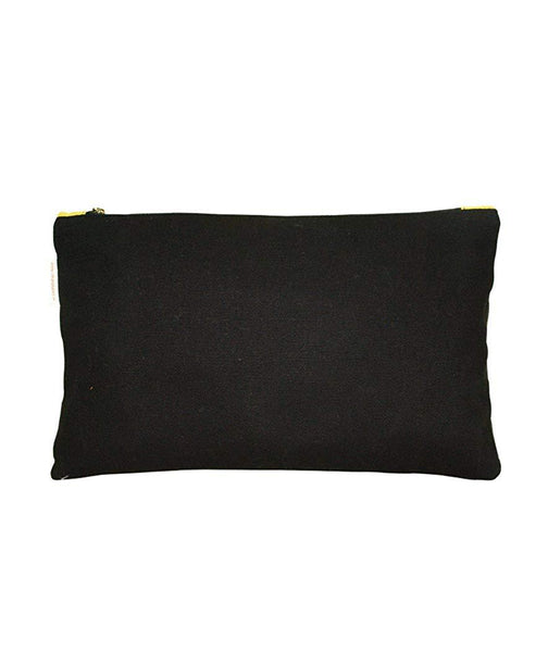 Eco-friendly Women's Pouch (Black and Yellow)