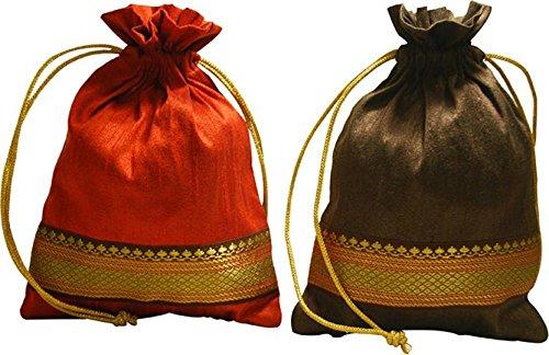 Eco-friendly 'Indie-genius' Pouch (Soft Cotton Yellow Color Mantra Print)